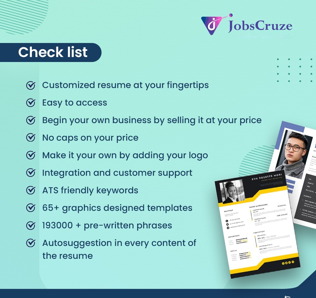 JobsCruze provides many professional resume writing services. JobsCruze provides many professional resume writing services.