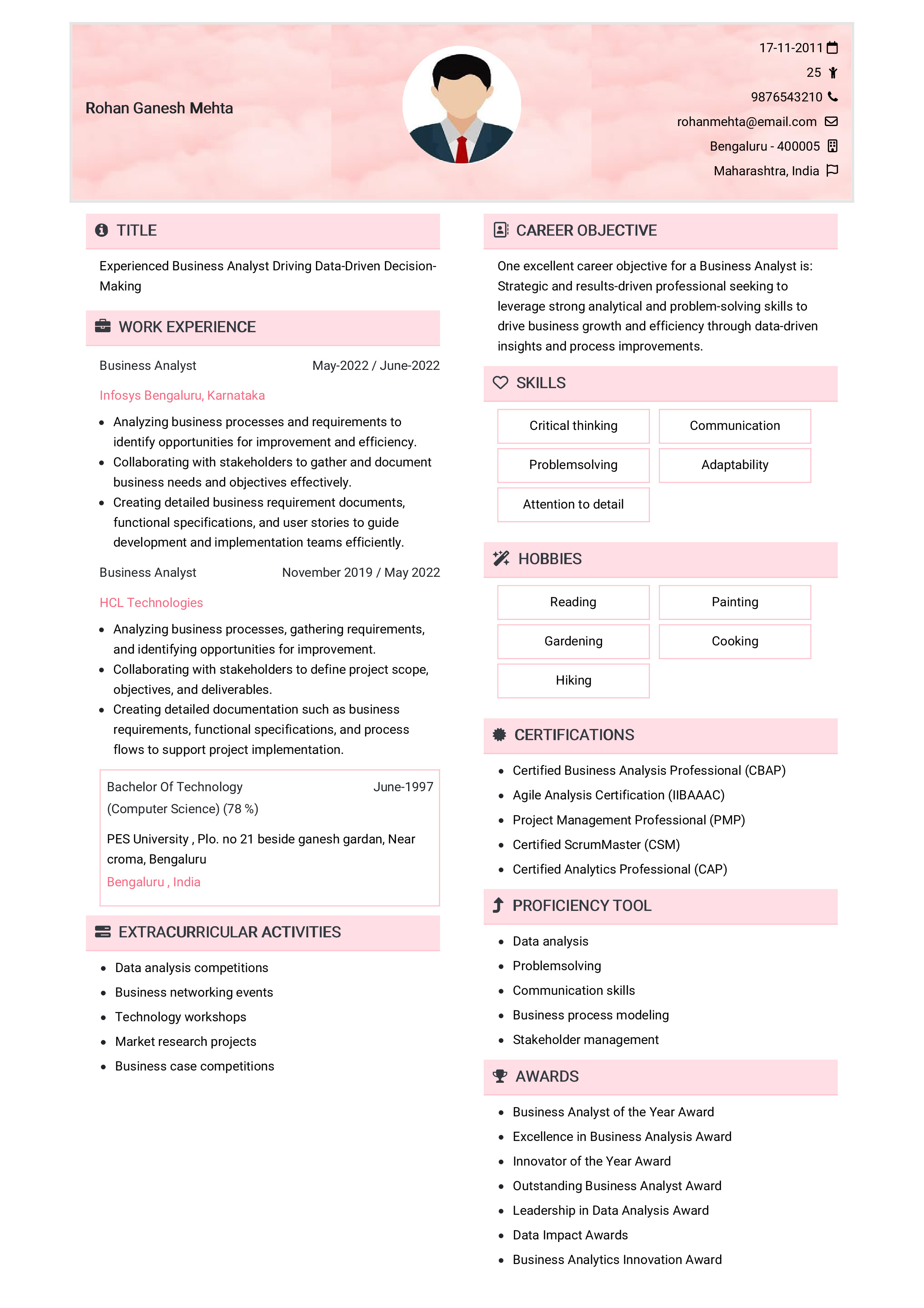 IRS Tax Examiner Resume Example