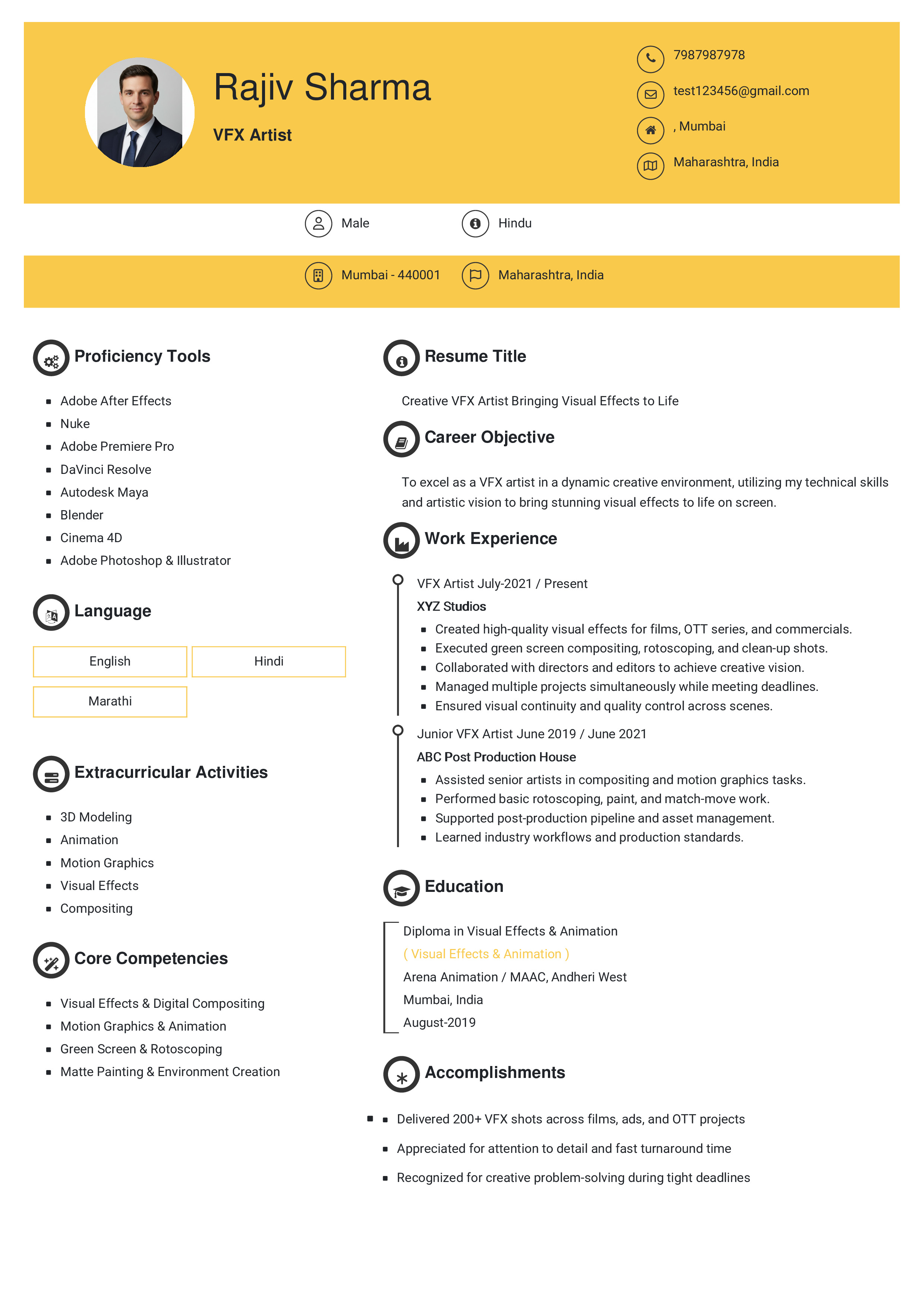 IRS Tax Examiner Resume Example