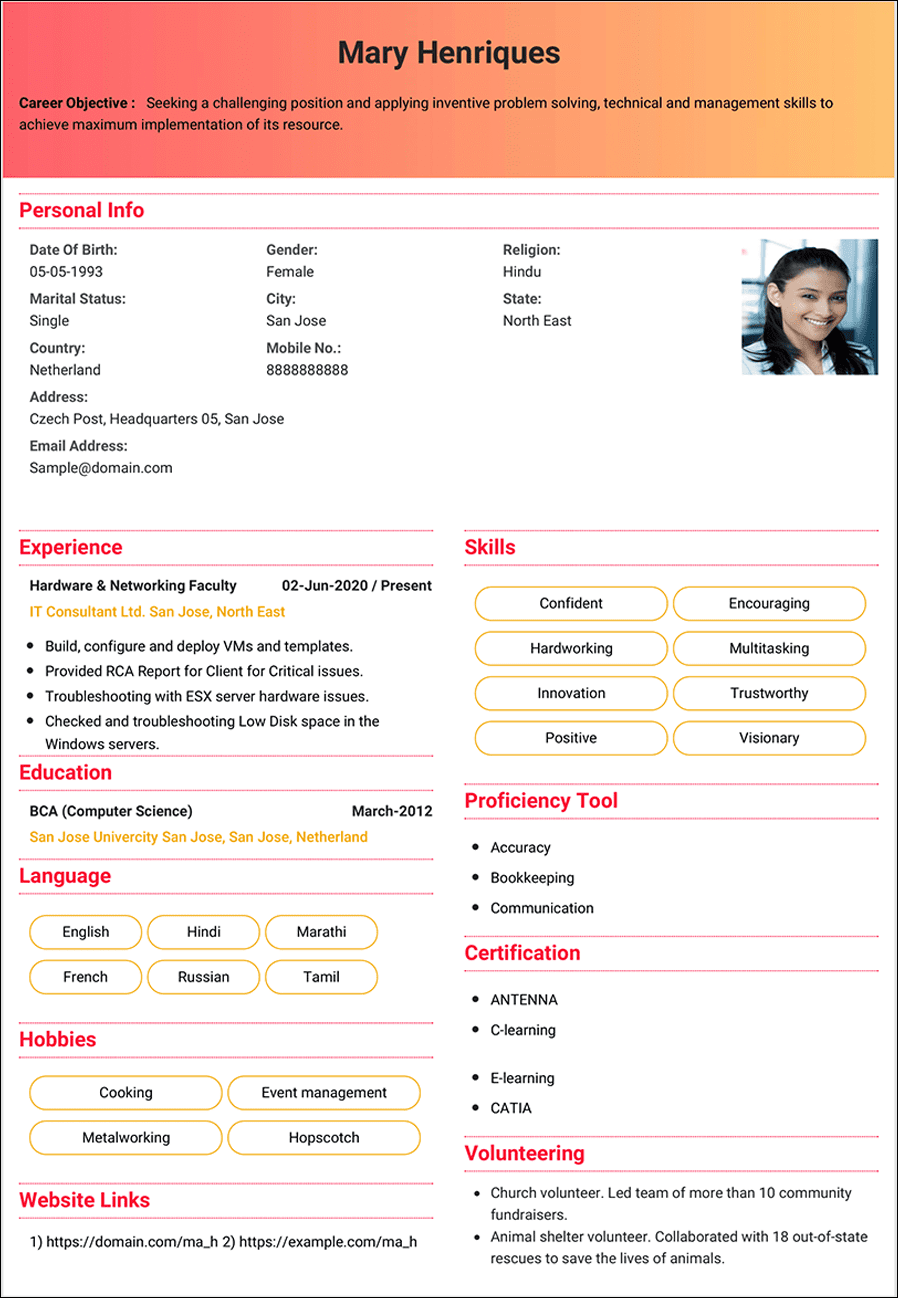 Let your resume do the work.