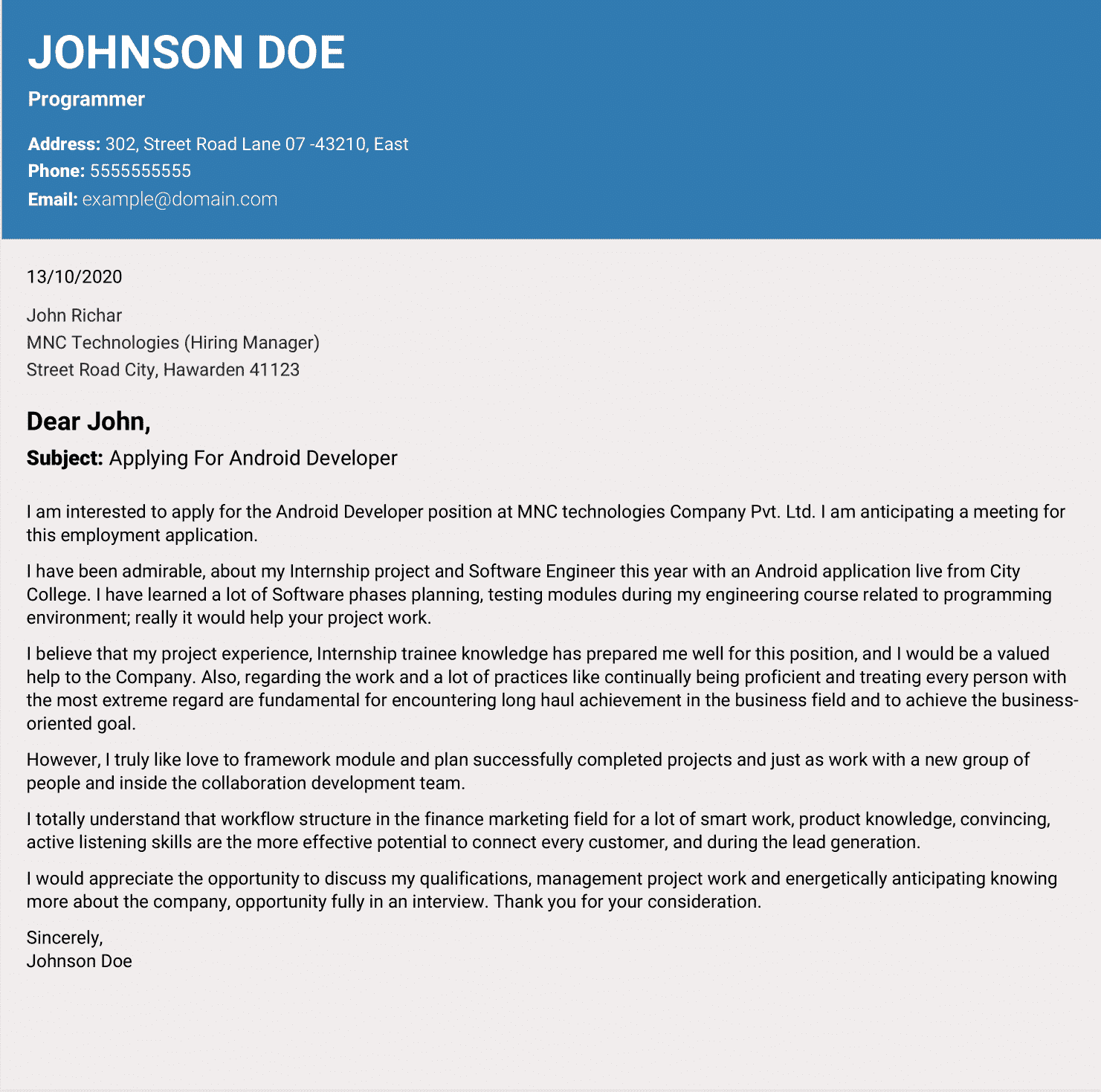 Let your resume do the work.