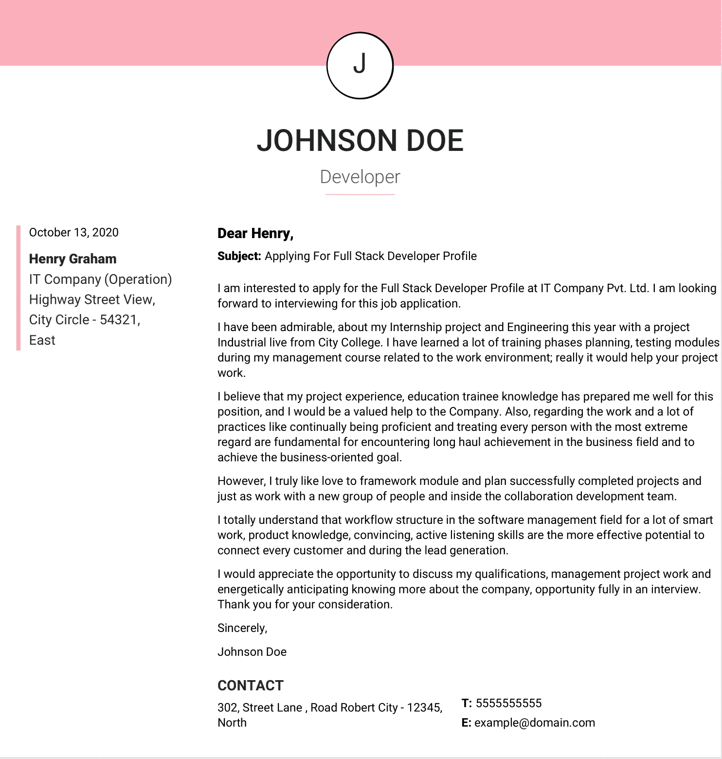   Let your resume do the work.