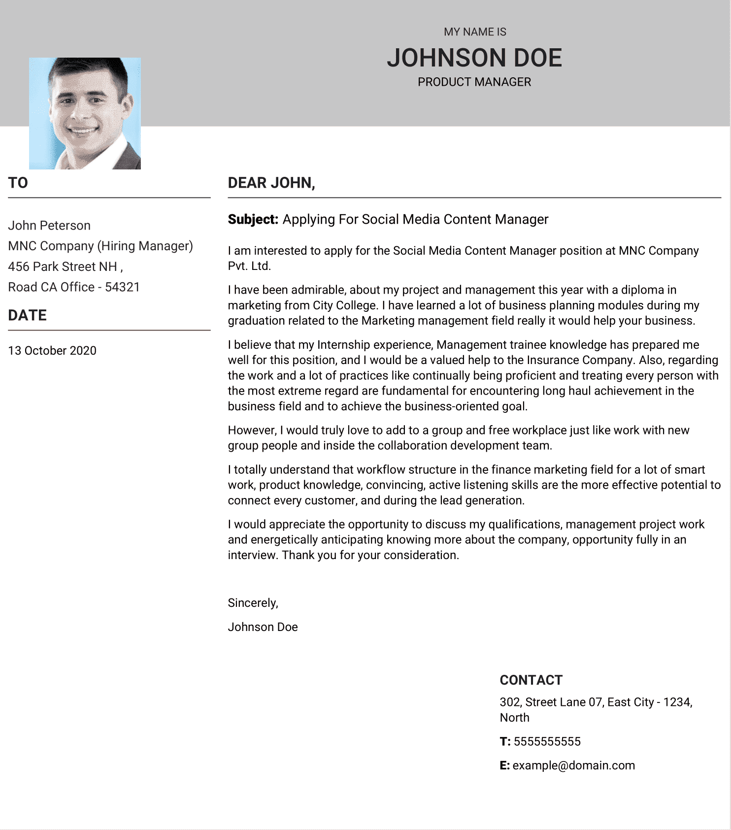   Let your resume do the work.