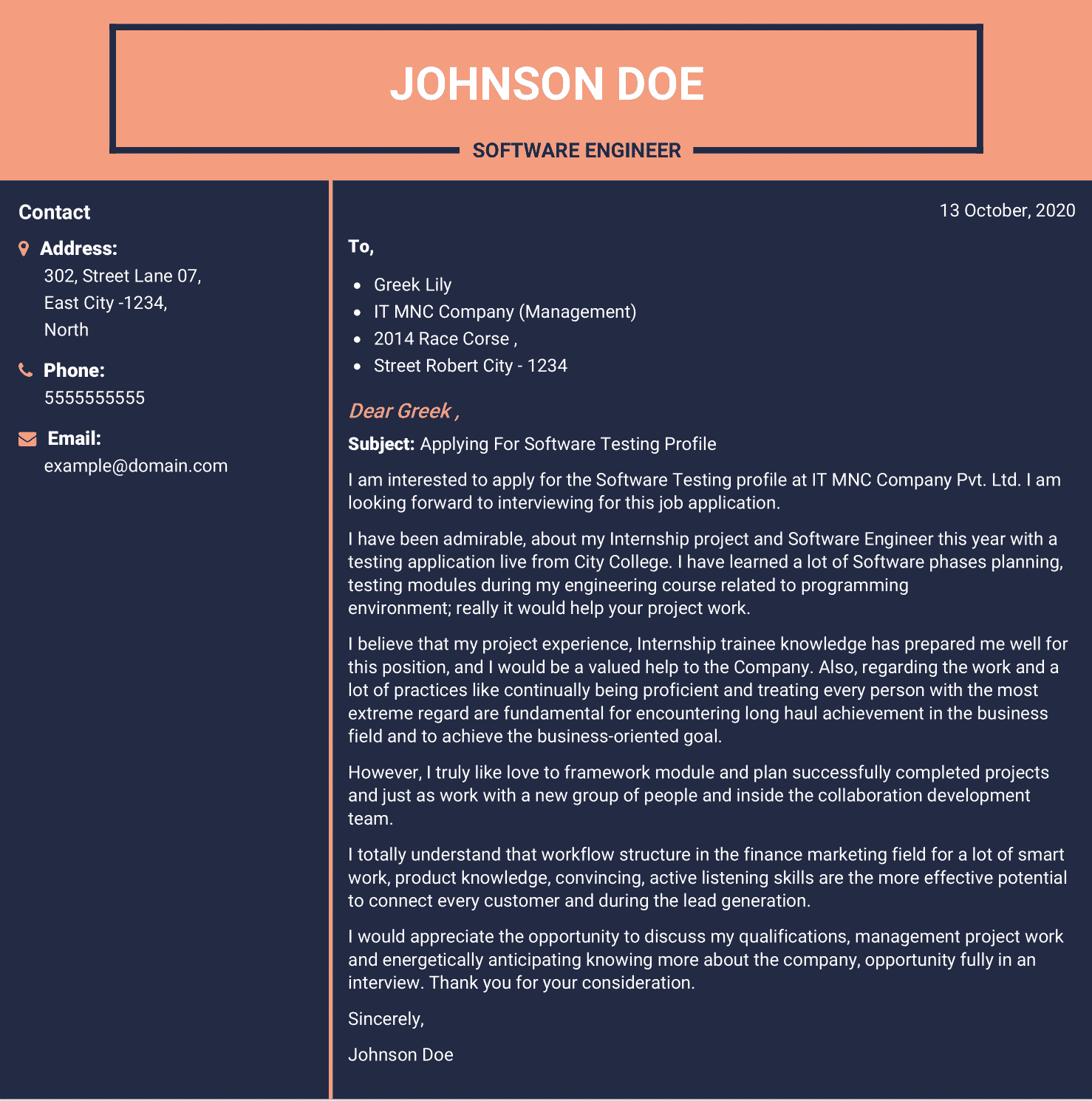   Let your resume do the work.