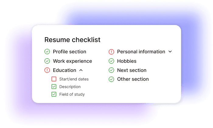 Discover your resume score and assess your standing.