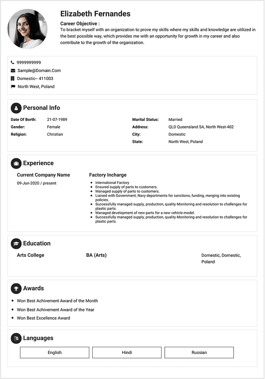 Let your resume do the work.